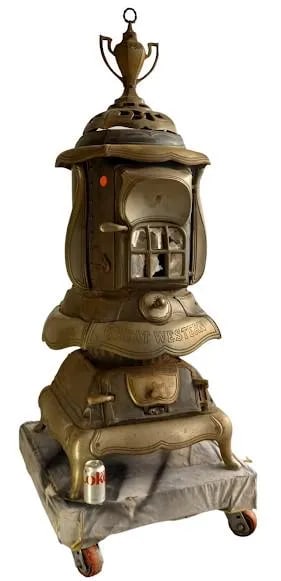 Great Western Chrome & Iron Stove (1 of 4)