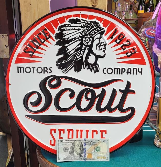 Scout Service With Indian Advertising Sign (1 of 3)