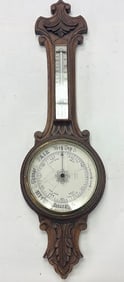 Oak Barometer/Thermometer Wall Mount (1 of 5)