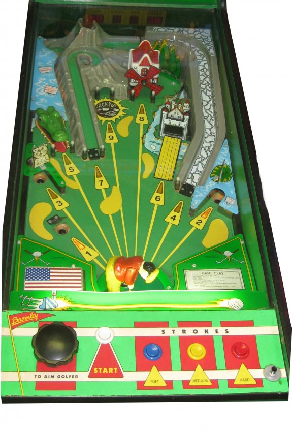 186 Bromley Little Pro Golf Pinball Game Lot 186
