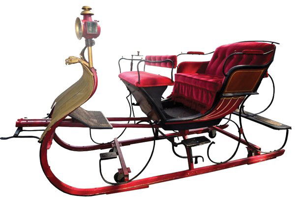 THE BEST Victorian Sleigh Ever Seen: THE BEST Victorian Sleigh we Have Ever Seen. Completely restored and museum mounted on wheels. Original coach lamps. Has footman and brakeman's stand.