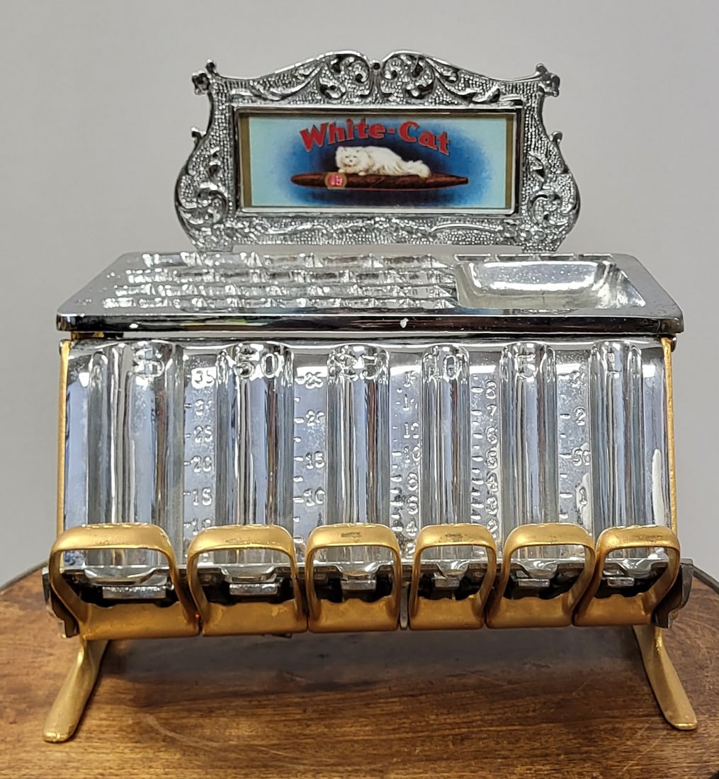 Statts White Cat Change Dispenser Circa 1880's (1 of 5)