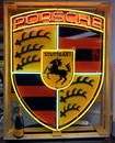 Large Porsche Logo Neon