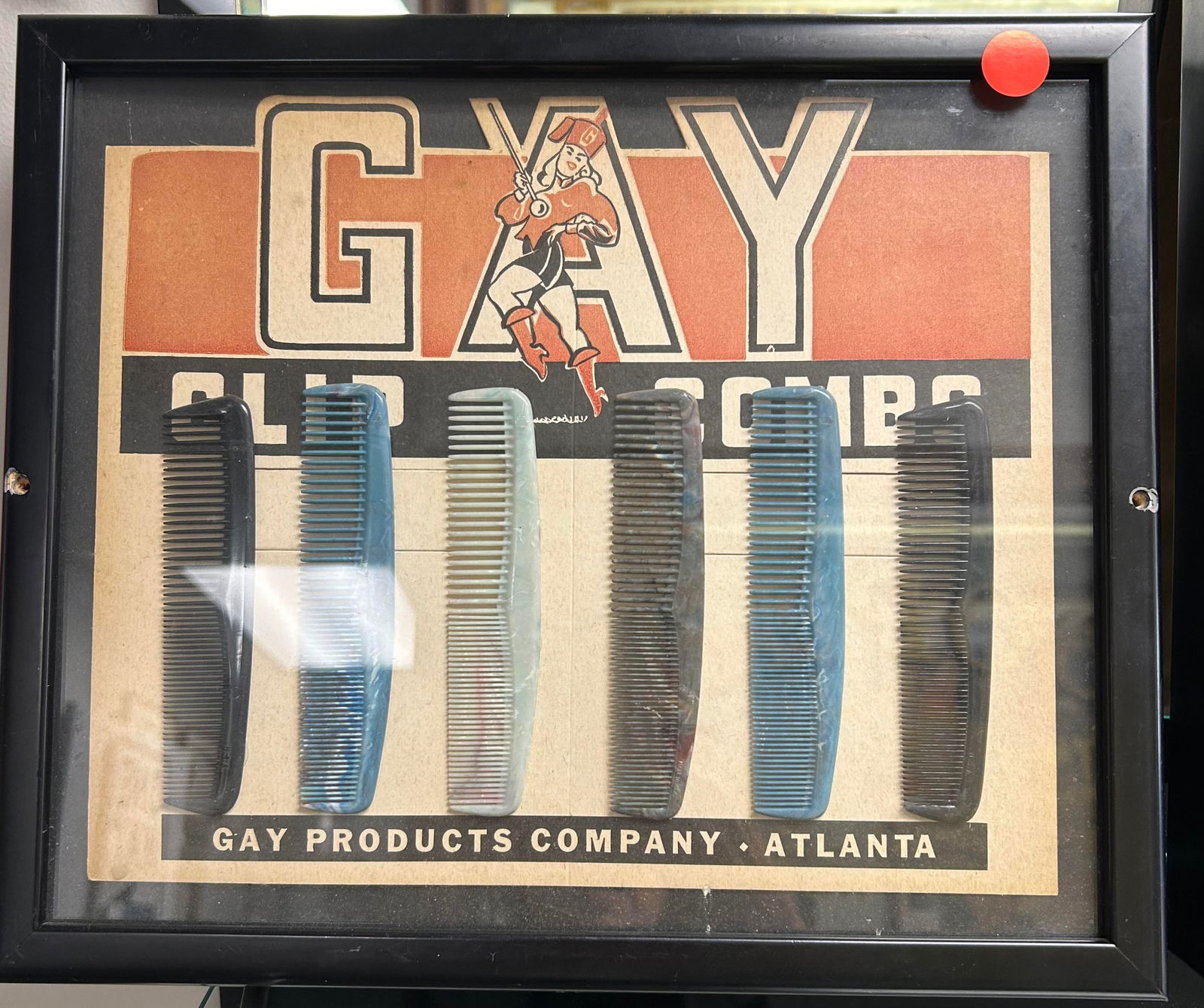 Gay Company Framed Comb Display (1 of 1)