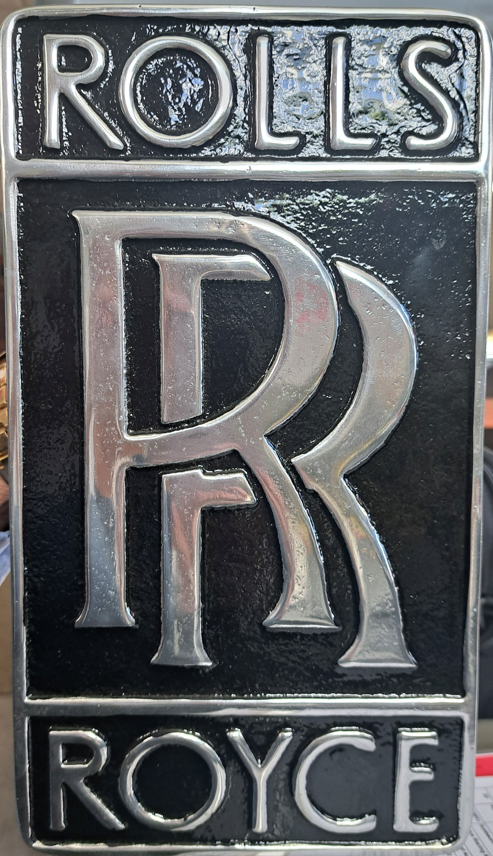 Rolls Royce Polished Aluminum Building plaque