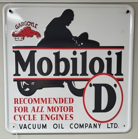 Mobil oil Motorcycle Oil sign