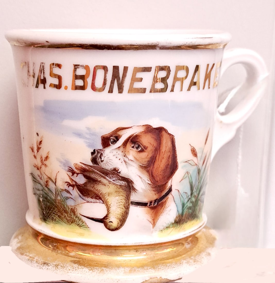 English Barber Shop Shaving Mug (1 of 5)