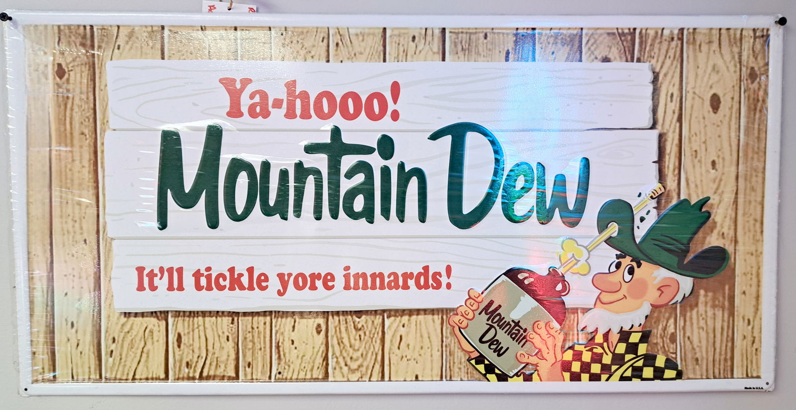 Mt. Dew Tin Advertisement (1 of 1)