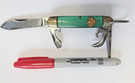 Vintage Girl Scout 4 Blade Utility Pocket Knife