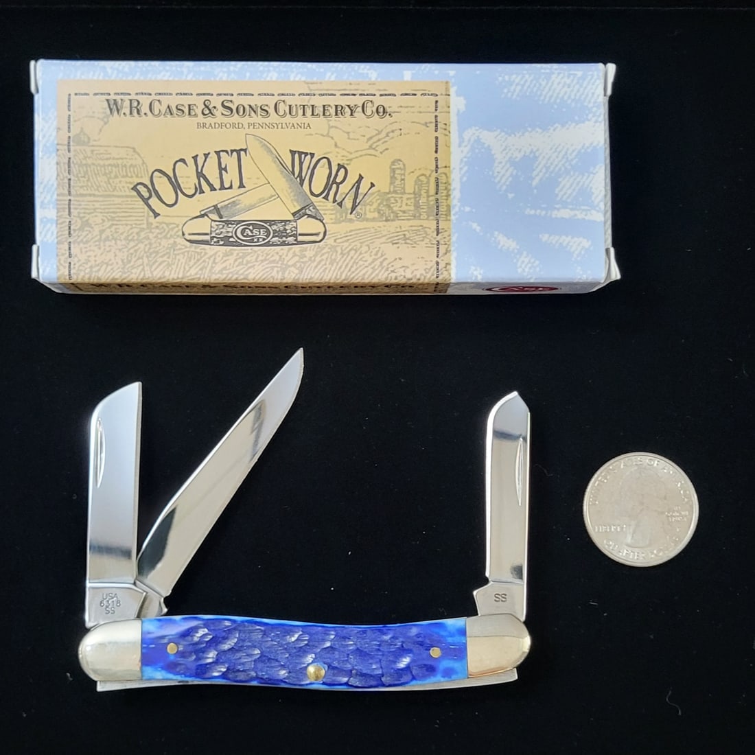 Vintage NOS Blue Case Knife (1 of 4)