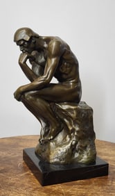 The Thinker Desktop Bronze Sculpture