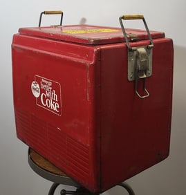 Original Coke-Cola Red & White Cooler