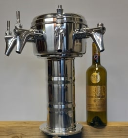 Polished Chrome Four Spout Beer Tap