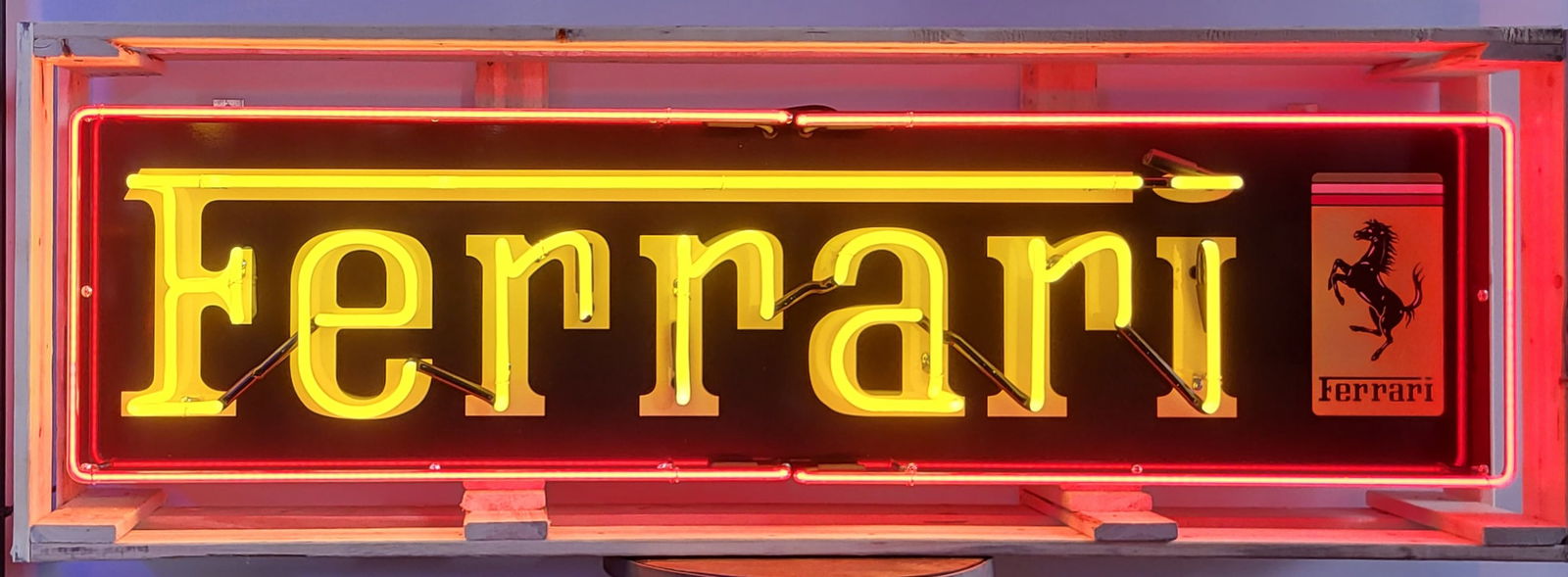 Ferrari Spelled out Dealer Neon (1 of 3)