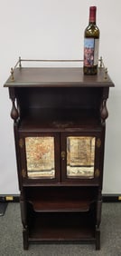 Mahogany Two Door Cigar Cabinet