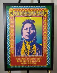 Rare John Van Hamersveld Jefferson Airplane Concert Poster