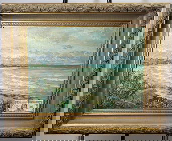 Oil On Canvas Signed Cortelle