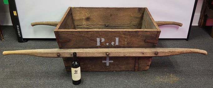 French Grape Gathering Crate