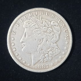 Year 1887 $1 Very Rare Carson City Morgan Dollar