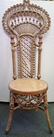 Heywood Wakefield antique wicker chair (1 of 3)