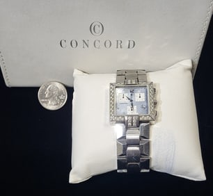 Concord Luxury Women's Diamond & Stainless Steel Watch
