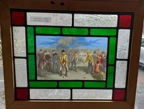 Scottish Golf Scene of St Andrews stained glass window