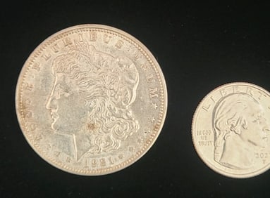 1921 - D Morgan Silver Dollar Coin