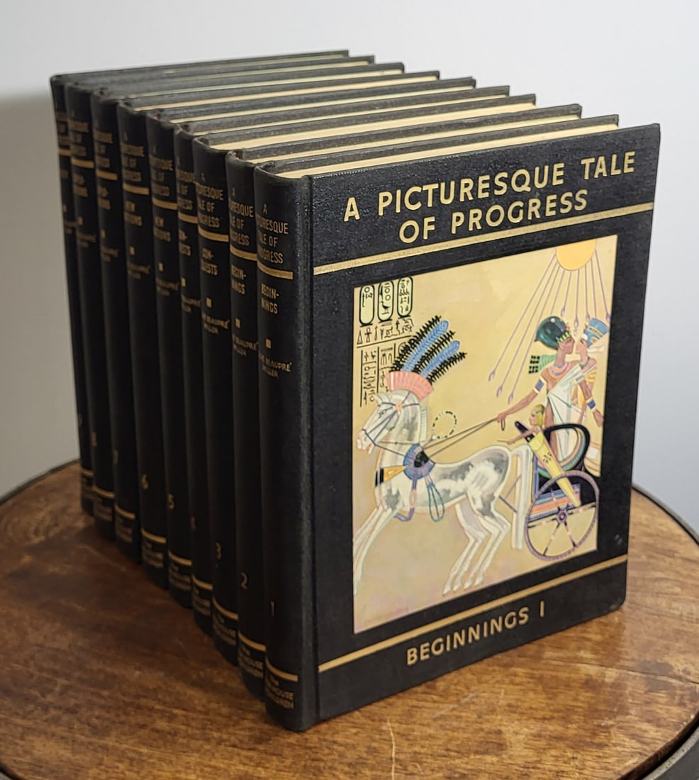 "A Picturesque Tale Of Progress" set of books: Set of 9 art books "A Picturesque Tale Of Progress"