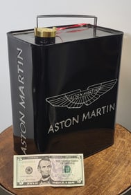 Aston Martin Black And Silver Oil Can