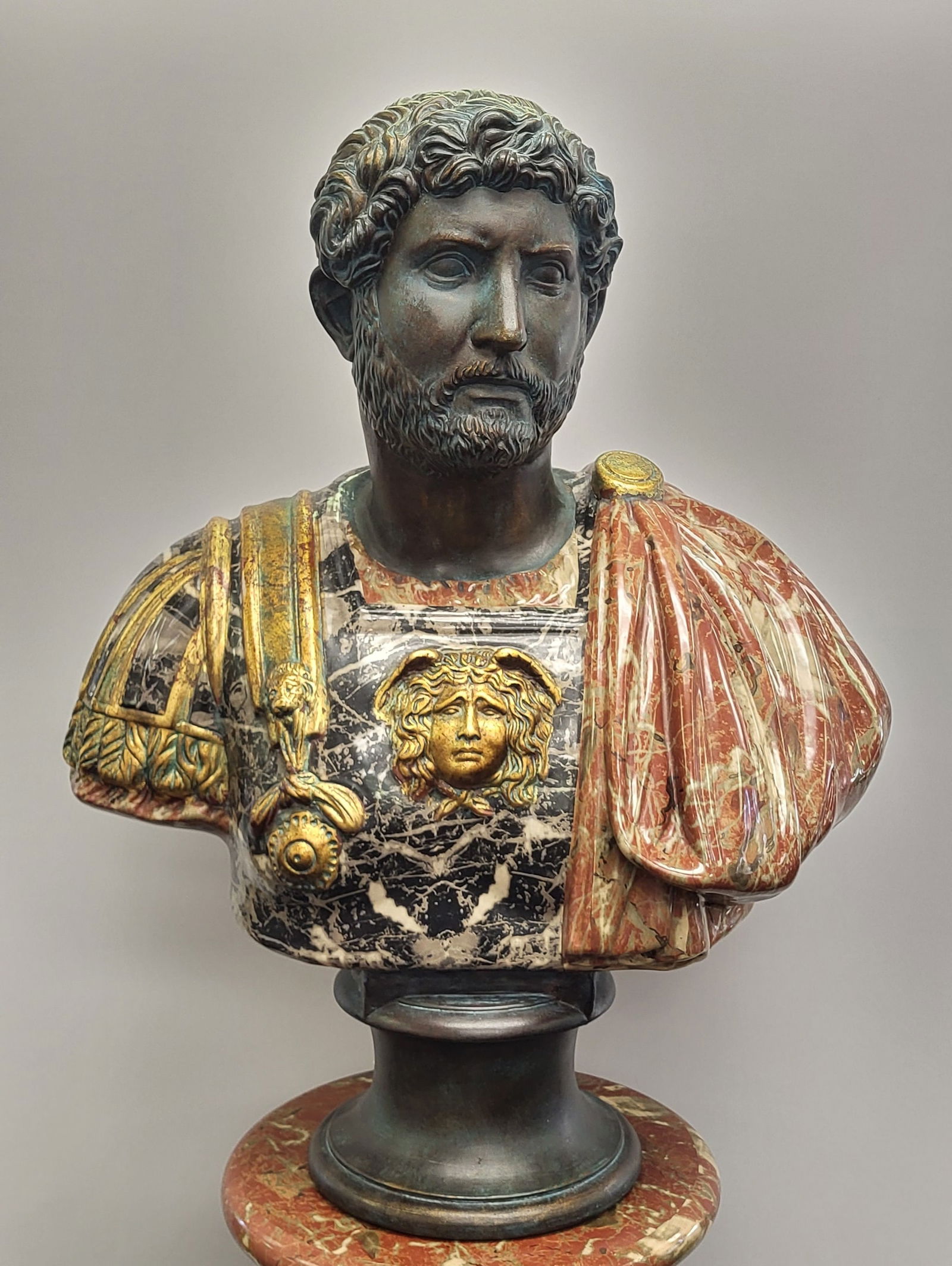 Roman Empire Bronze Man Bust after Paolo Marioni (1 of 4)