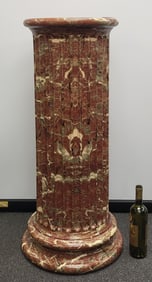 Faux Marble Pedestal