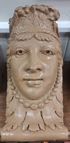 Tan Female Corbel Head