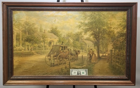 On Canvas heavy varnish base signed E. L. Henry 1908