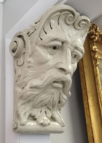 Cast Plaster Corbel Head