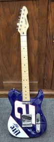 Wayne Jarrett 1995-96 Peavey Guitar autographed by Rusty Wallace,