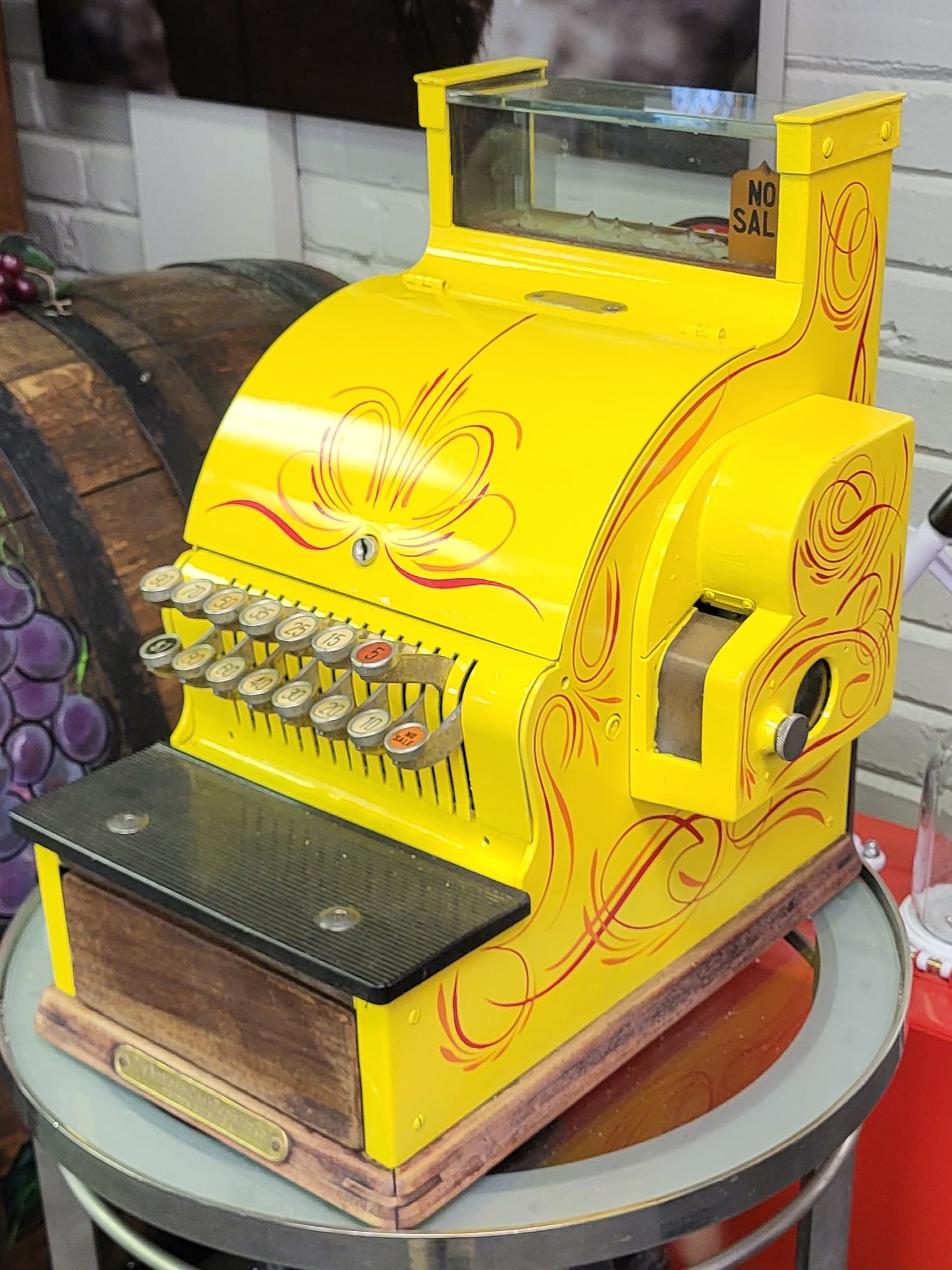 Woodgrain National No. 717 Cash Register Shell Gas station Theme (1 of 3)