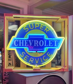 Super Chevrolet Service Neon Sign