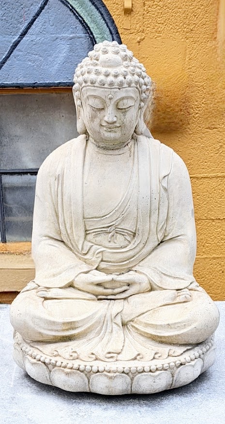 Buddha in Meditation on Cast Stone (1 of 1)