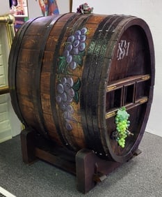 Vintage French Wine Barrel