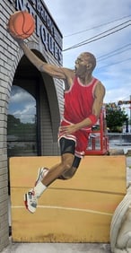 MICHAEL JORDAN Hand Painted Cutout