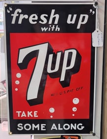 Fresh Up With 7up Time, Advertising Sign
