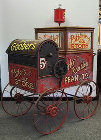 Potter's peanut roasting cart Circa 1880