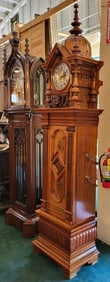 Symphonium Model 38B Eroica Upright Three Disc Music Box with Clock, Extremely Rare