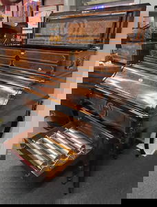 Inlaid Desk with Rare Paillard Cylinder Music Box, 12 Cylinders