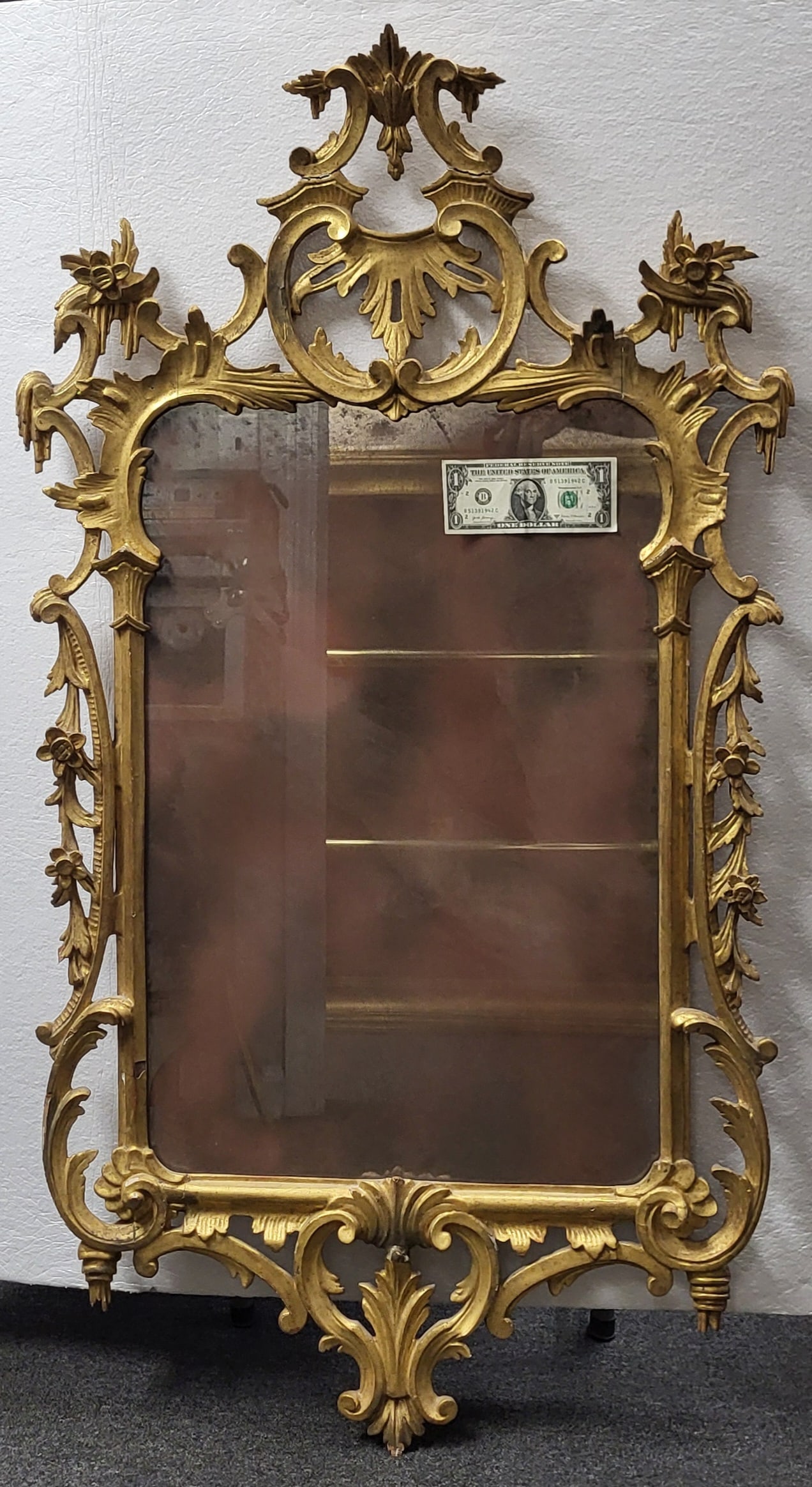 Italian Baroque Giltwood Mirror (1 of 6)