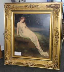 Bar Room Nude Seated Lady