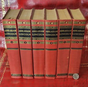 "Abraham Lincoln" by Carl Sandburg 1940. Complete 6 volume set.
