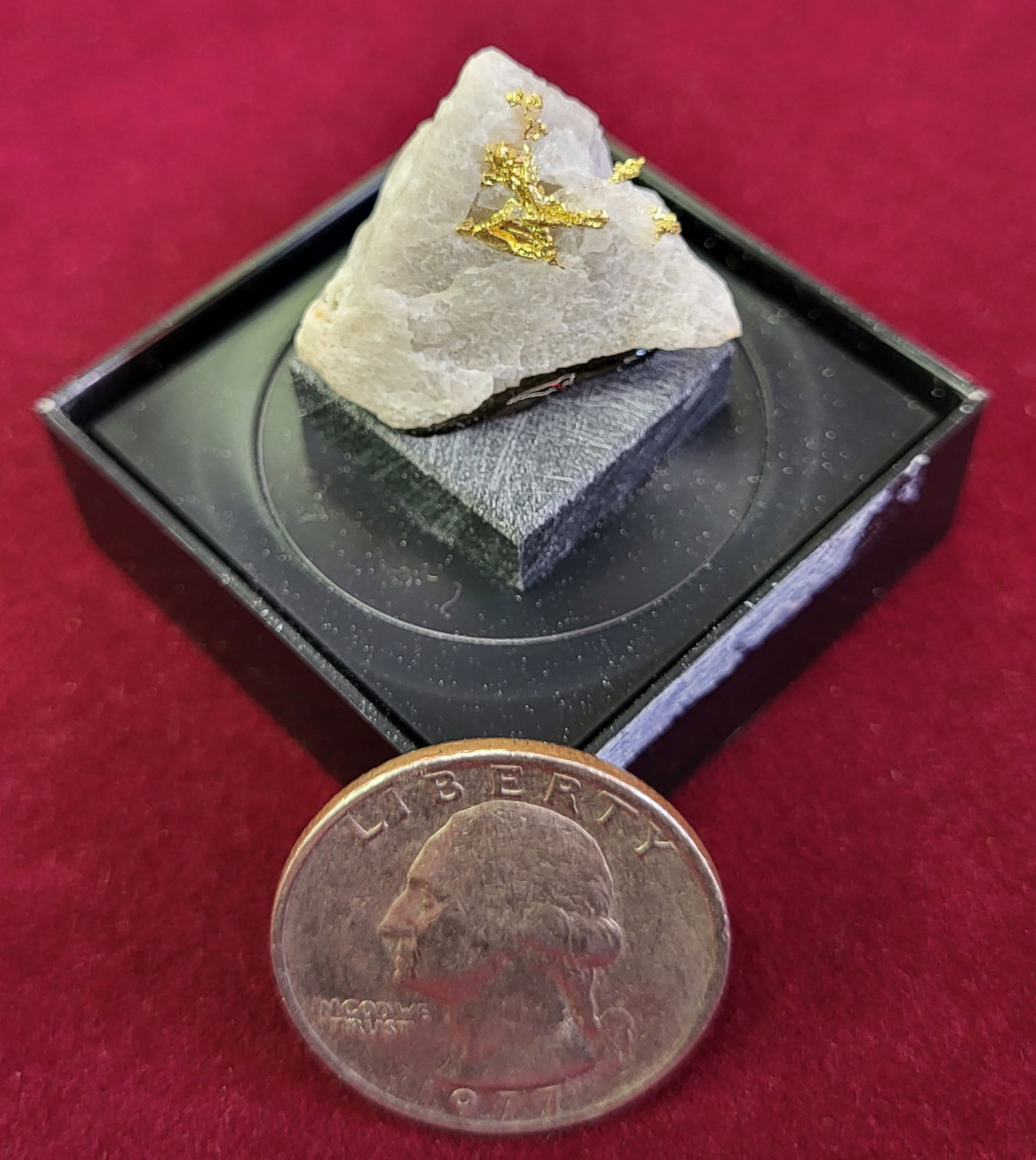 Natural Raw Crystalline Gold In Quartz Nugget Specimen (1 of 5)