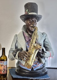 "Saxophonist" Minstrel Limited Series by A Matthews 46 of 100