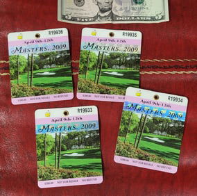 2009 Masters Golf Tournament Series Badge